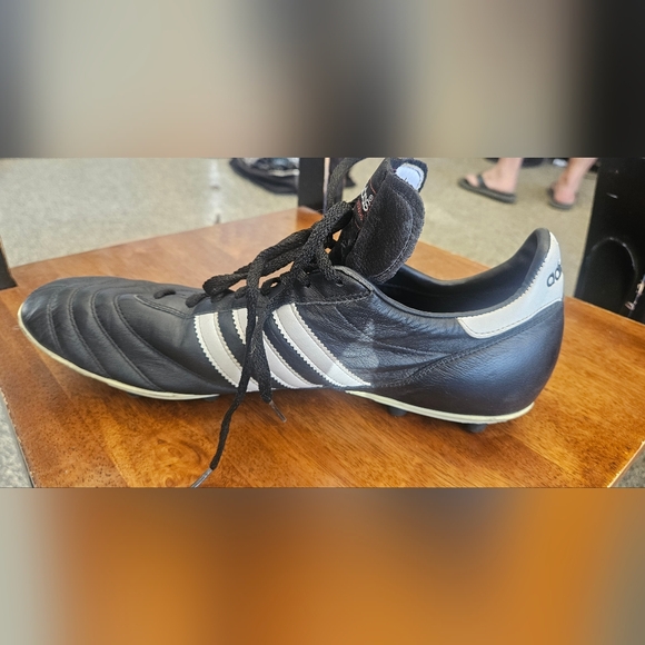 Adidas Black and White Copa Mundial Indoor Soccer Cleats